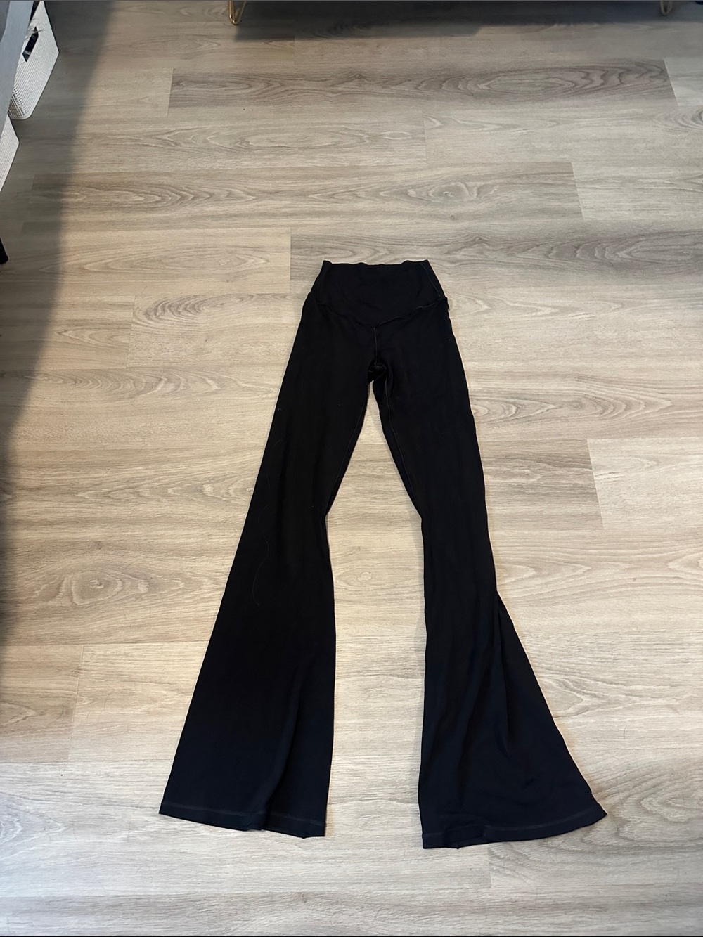 aerie OFFLINE Black High-Rise Flared Leggings